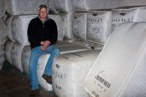 wool bales with EOV mark