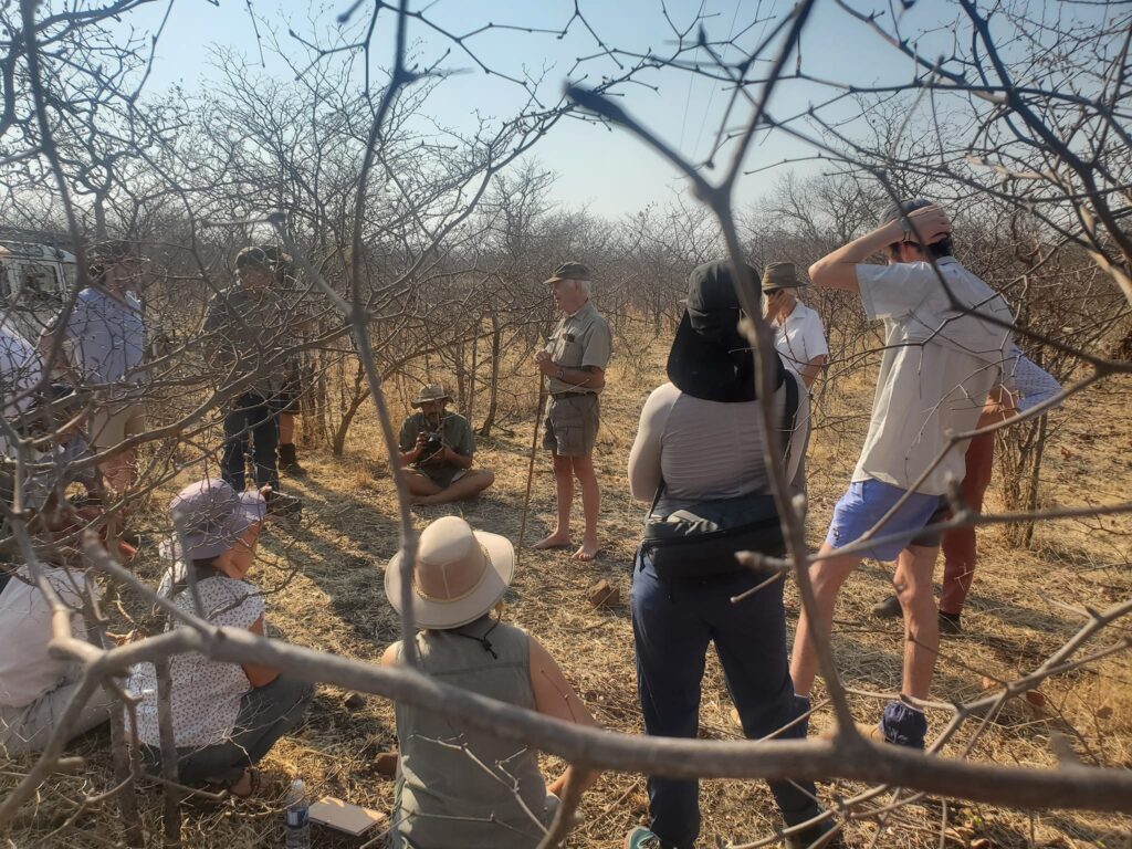 A group listening to Allan Savory talk in Zimbabwe
